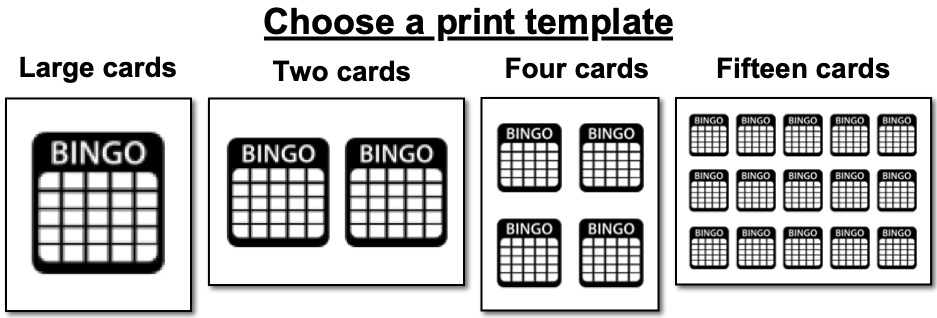 50 free printable bingo cards